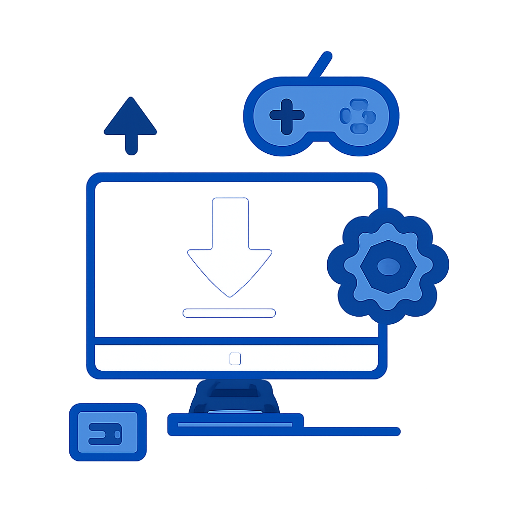 Diagram illustrating Game Goa updates procedures