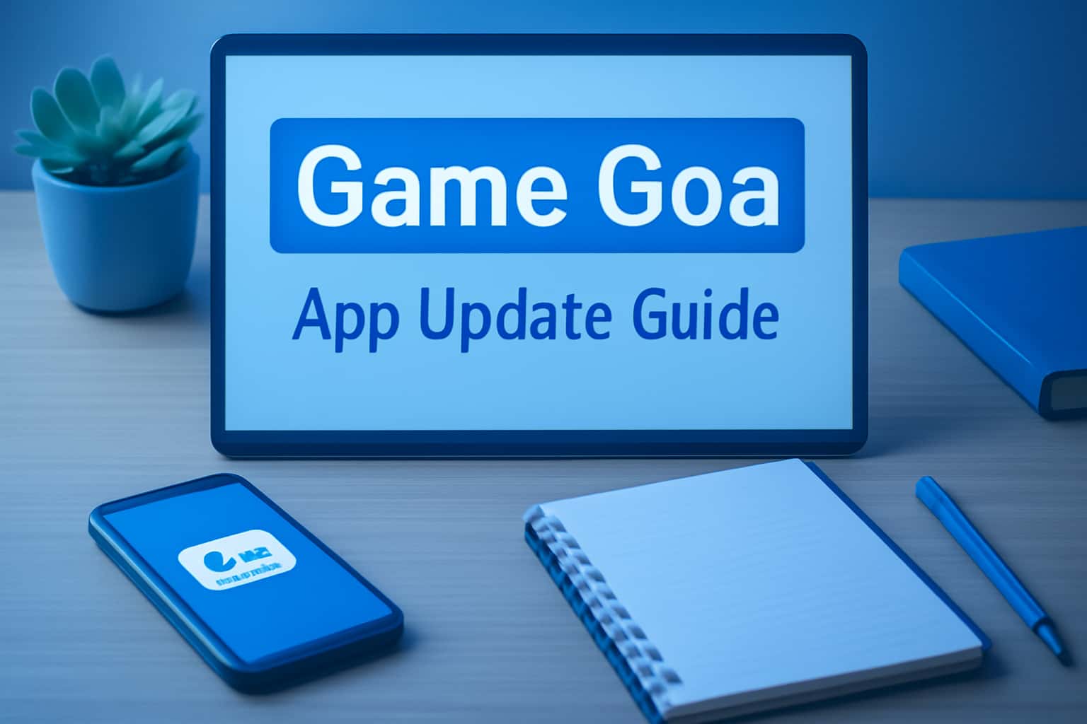 Neutral informational scene about Game Goa App Update Guide