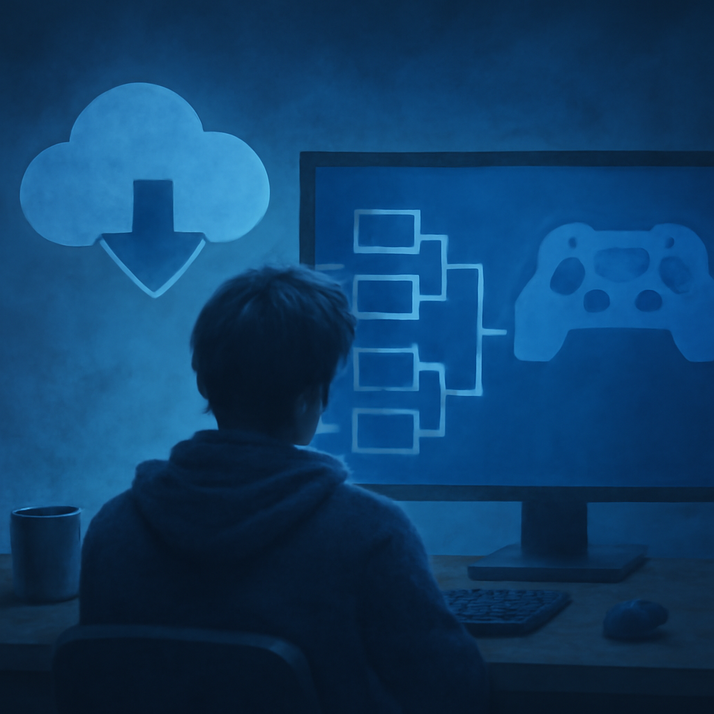 An educational illustration depicting the differences in compatibility between iOS and Android for Game Goa.