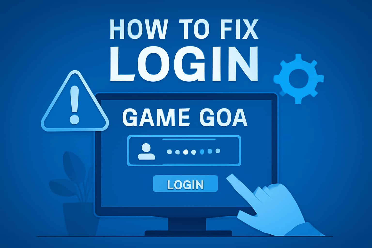 Informational graphic illustrating login solutions for Game Goa.