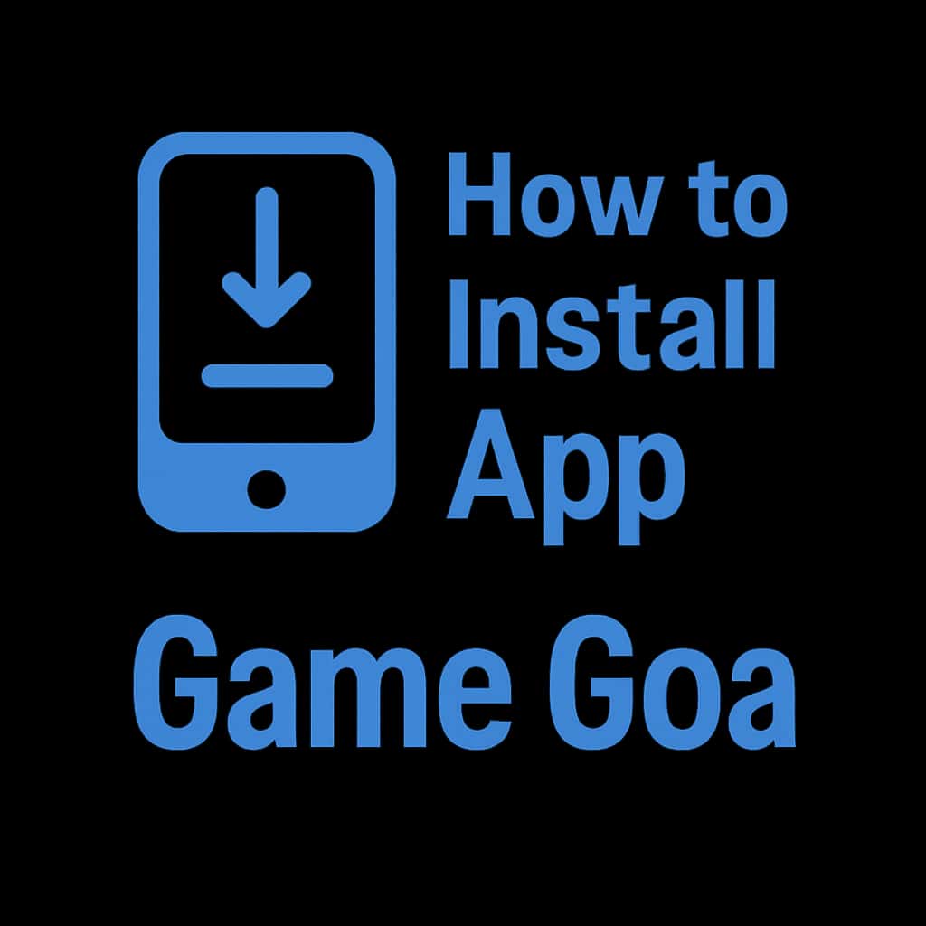 Icon representing the installation guide for Game Goa app.