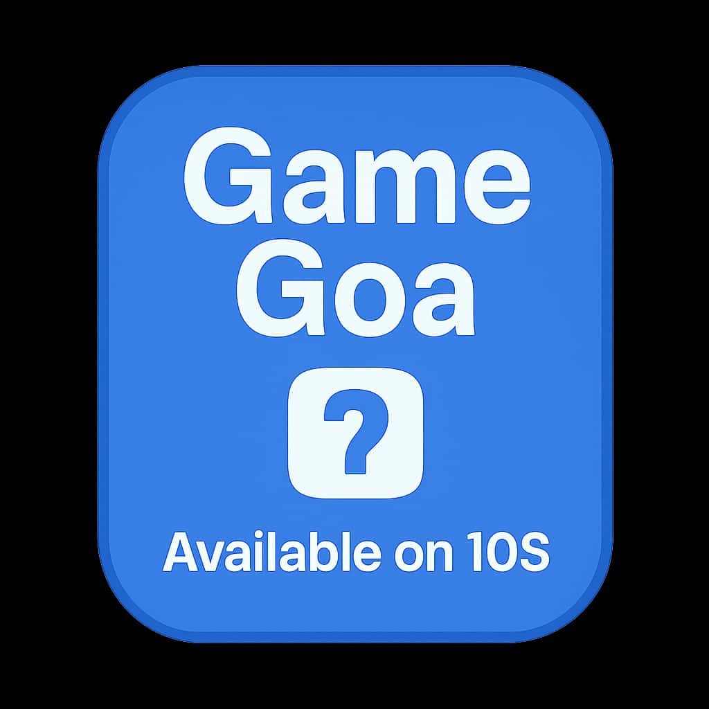 A badge illustrating Game Goa iOS availability.